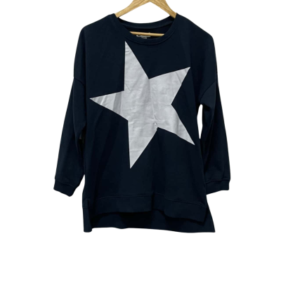 Rockmans Womens  Size M Navy Blue / White 