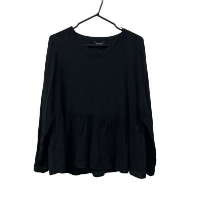 BASQUE BLACK LONG SLEEVED TOP. SIZE 10. BRAND NEW