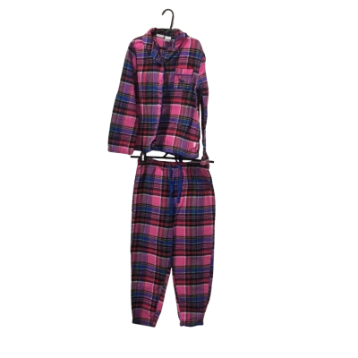 Peter Alexander Kids Pink/Blue Checkered Pyjamas Size 10