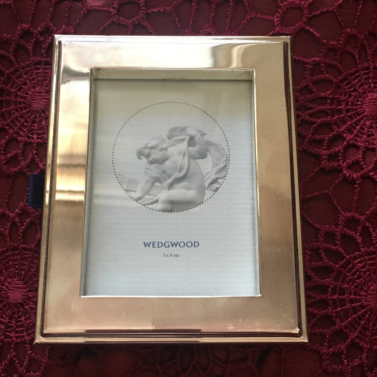 A Wedgwood Silverplated Step Photo Frame Used as New (s)