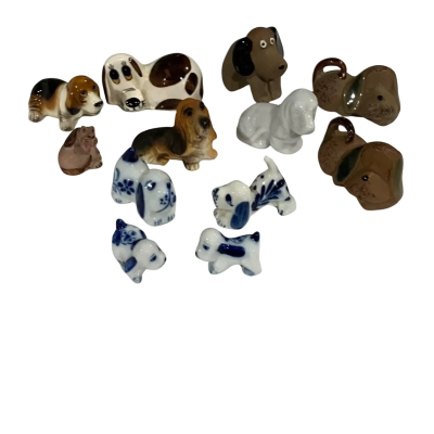 Assortment of Dog ornaments 