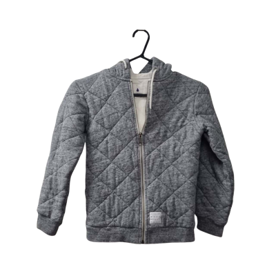 Country Road Kids Size 10 Padded Zip Cardigan Grey