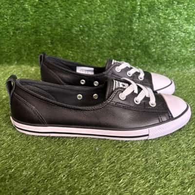 Converse Chuck Taylor All Star Black Slip-On Sneakers Size 7 US