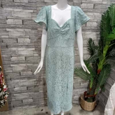 City Chic Womens  Size M Bridesmaid Dress / Formal Dress Teal 