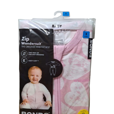 Bonds Zip Womdersuit - size 3 