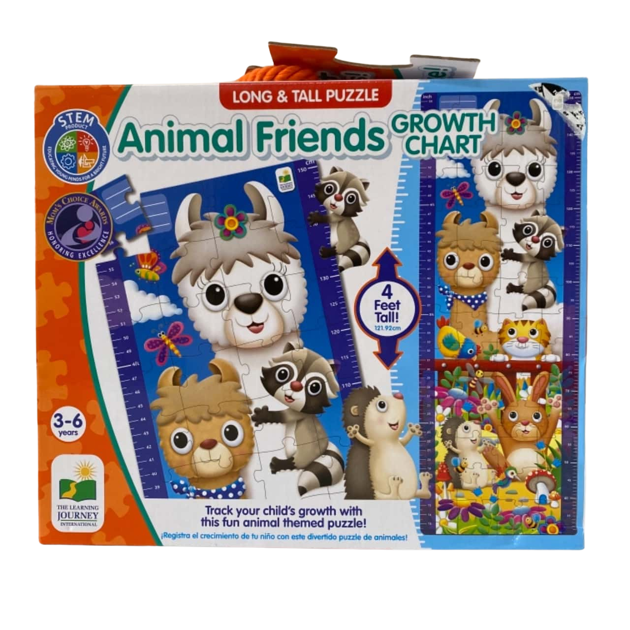 The Learning Journey Animal Friends Growth Chart 50 Piece Puzzle STEM New In Box(s)