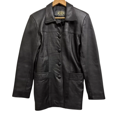 The Australian Collection, Womens, Size S, black leather jacket