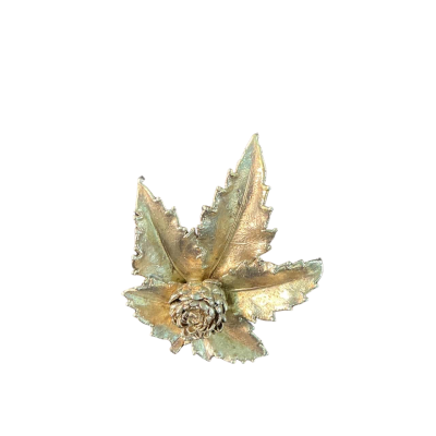  Womens Vintage Flora Danica Sterling Silver Brooch (stamped)