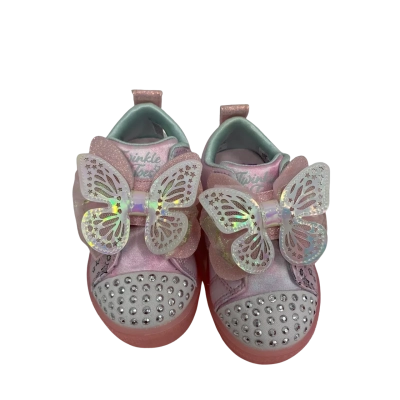 New Kids  Size 6 Pink  Light Up Butterfly Shoes