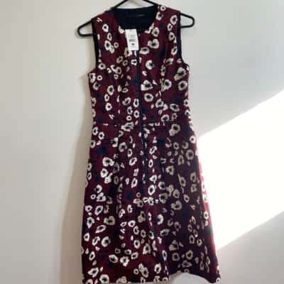Cue Womens  Size 8 Mini Dress Black  / Brown / Navy Blue / White 
