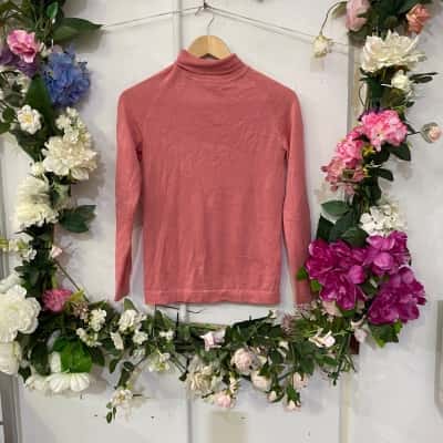 Laura Ashley Womens  Size XS Turtleneck Jumper Pink  