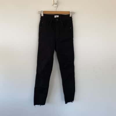 Just Jeans Black Super Skinny Extra High Rise Ankle Length Jeans  Size 4