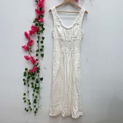 Witchery Womens Sleeveless Dress Size 10 White 