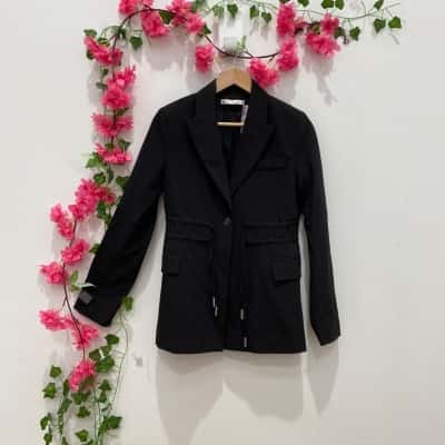 Third Form Womens  Size 6 Blazer Black  