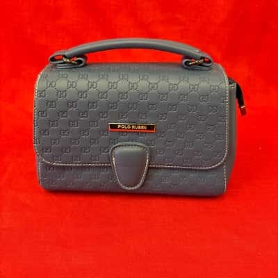 Polo Ruben  Women’s Handbag Blue featuring Monogram Pattern 