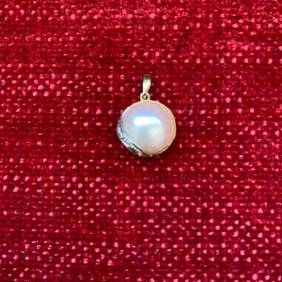 9ct 375gold Pearl pendant  