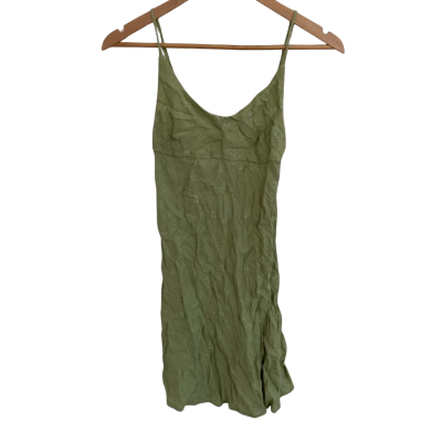 Ghanda Womens  Size S Floral Dress Green 