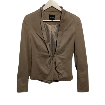 Portmans Womens  Size 10 Cropped Jacket Beige / Brown / Grey 