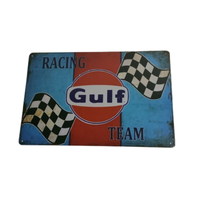 Brand New Gulf Racing Team Metal Man Cave Aussie Car Sign #2270-1-pp