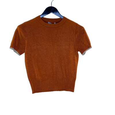  Womens  Size M Short Sleeve Top Burnt Orange 