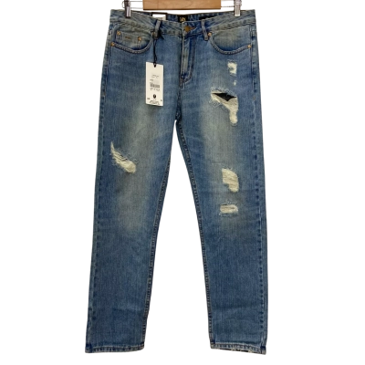 Brand New - Lee - Womens 100% Cotton Distressed Jeans - Size 12 - Blue (RRP $179.95)