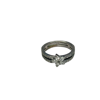 Pandora 925 Womens Flower Ring Silver 