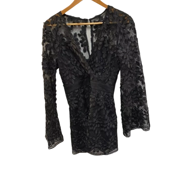 Mossman Womens  Size 10 Shorts Jumpsuit Black  