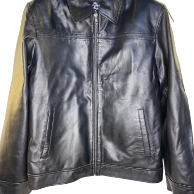  Mens  Size M Leather Jacket Black  