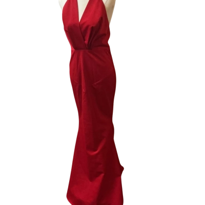 Luxe Elle Zeitoune  Womens  Size 8 Dani Formal Dress Red 