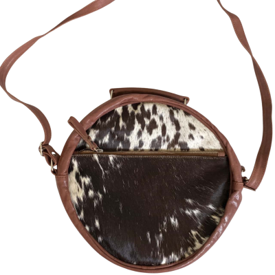  Womens Handbag Animal Leather print / Brown 