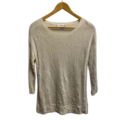 Calvin Klein Womens  Size S Top Cream 