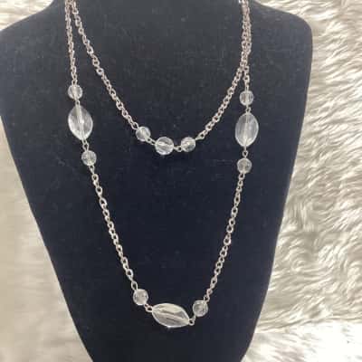  Womens Bangle, Beaded Necklace & Earrings Set