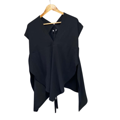 Morrison Womens  Size M / S Sudo Cowl Neck Top Black  RRP $299