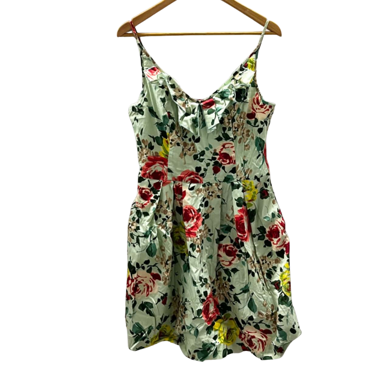 Cue mint green/floral summer dress Size 12(s)