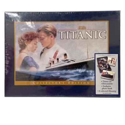 Titanic Collector’s Edition VHS Tape With Photo Book and Filmstrip, Never Opened