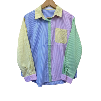 Petal + Pup Womens Size S/M Striped Button Up Top 