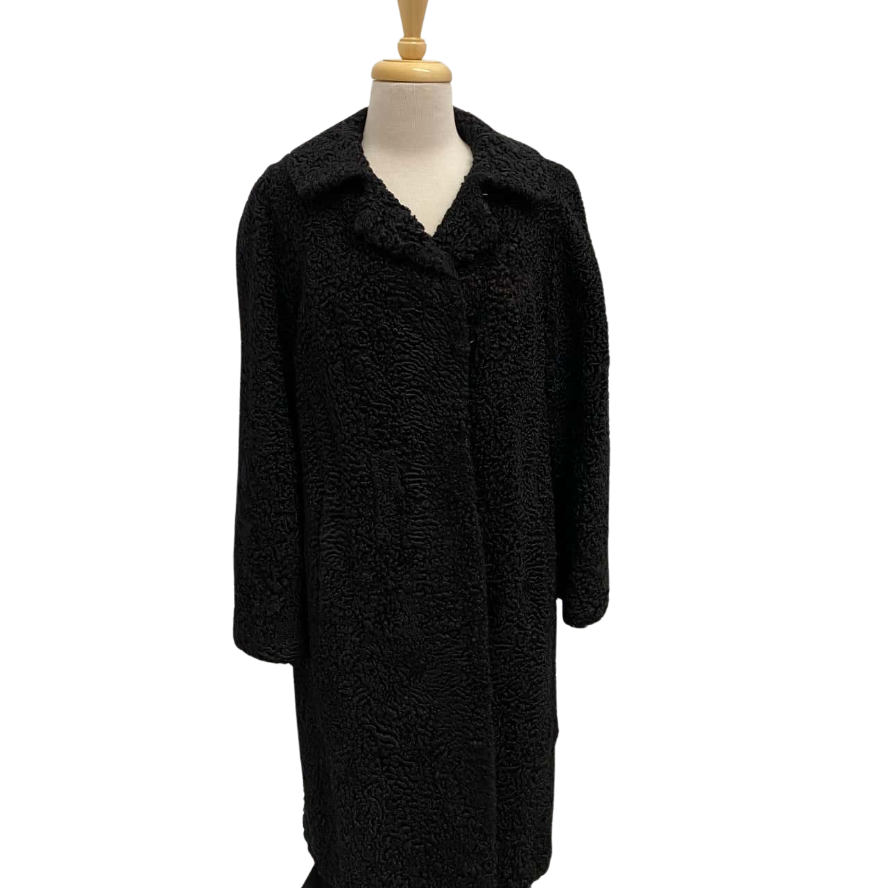 1920's Vintage Austrian Astrakhan Coat and hat. Size M(s)