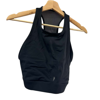 AJE Womens Crop Top Size 14 Black Sheer