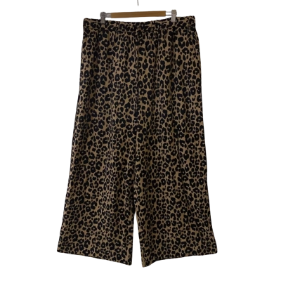 Commonry Womens Size 16 Animal Print Wide Leg Pants 
