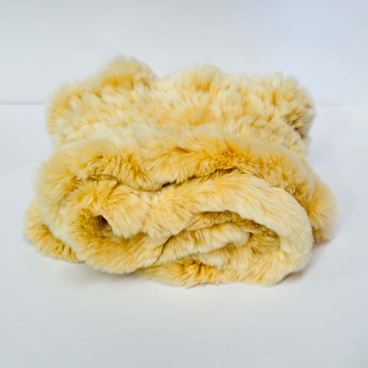 Rabbit Fur Scarf Cream