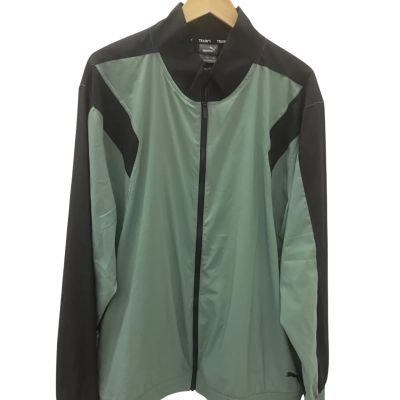 Puma Mens  Size XXL Parka Black  / Green 
