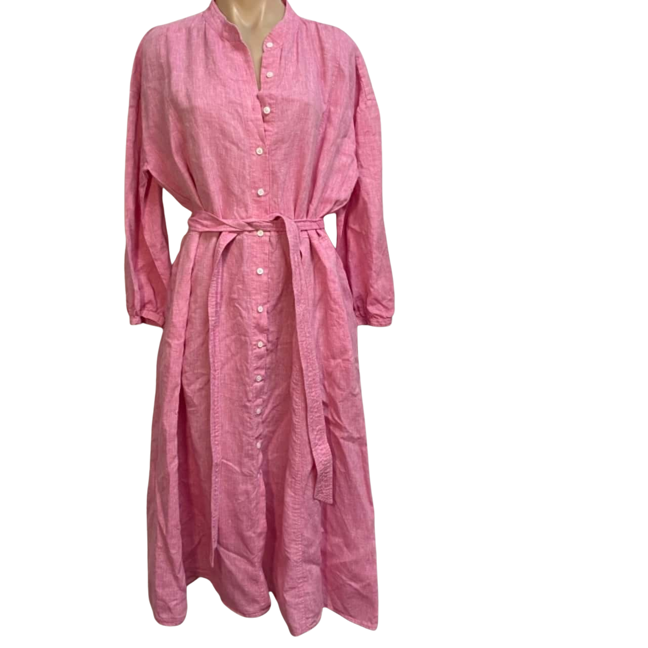Trenery Womens Pink linen dress(s) - Used As New | Salvos Stores