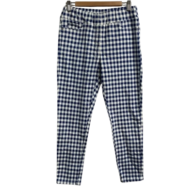 Blue Illusion Womens  Size M Casual Pants Blue / White