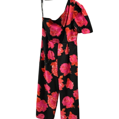 Asos Design floral polyester jumpsuit, Size 18