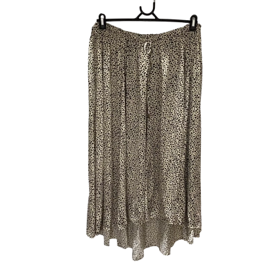 Sportsgirl Womens  Size 14 Asymmetrical Hemline Skirt Animal print Elastic Waist 