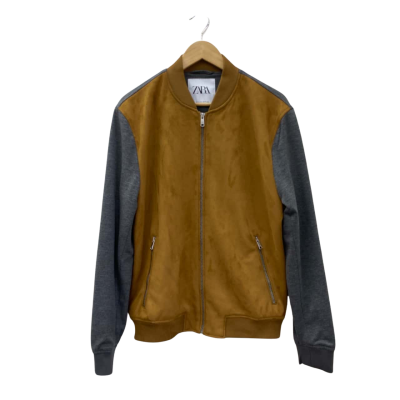 Zara Mens Size M Brown / Grey Jacket