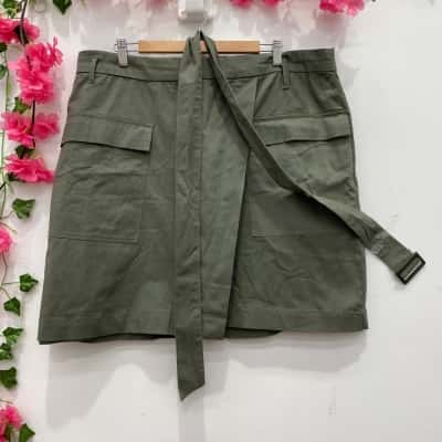 Katies pocket detail wrap skirt