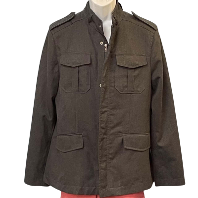 Limbo , Mens  Size M Front Zipper Grey coat