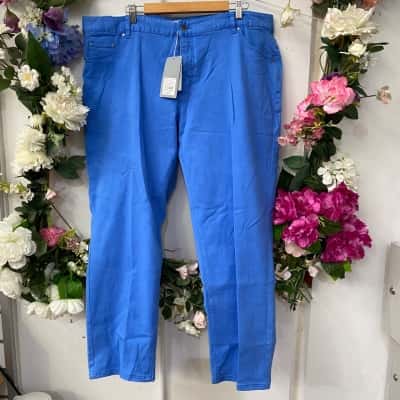 Trenery Womens  Size 18 Casual Pants Blue 