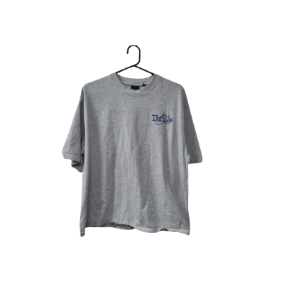 Thrills Women's Size 10 Short Sleeve Top Blue / Grey 